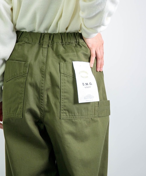 D.M.G.（ドミンゴ）の「[D.M.G. / ディーエムジー] チノ ボリュームペインターパンツ（チノパンツ・レディース・ベージュ/オリーブ/ブラック/ライトグレー・M/S）」の8枚目の写真