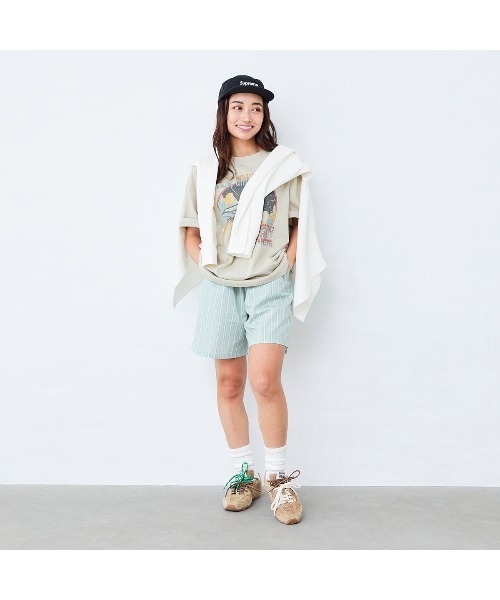 Fluffy BROTHERS(フラッフィーブラザーズ)の「リラクシングハーフパンツ(大人サイズ)(その他パンツ・メンズ・ピンク/モスグリーン・M/L/XL)」の4枚目の写真