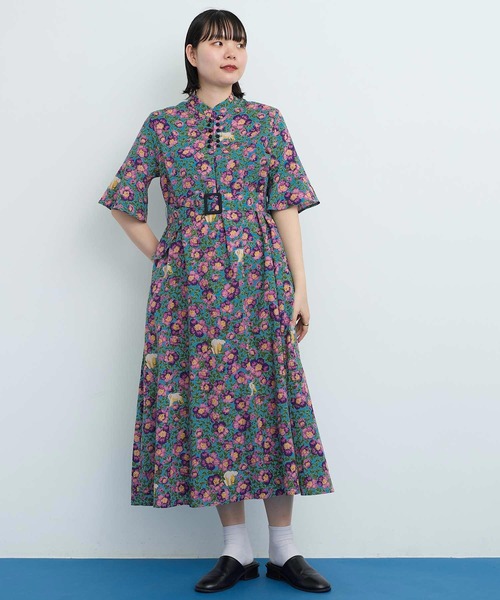 IAMI INFACTくま柄チェックワンピース(AMBIDEXアイアムアイ ) Arctic