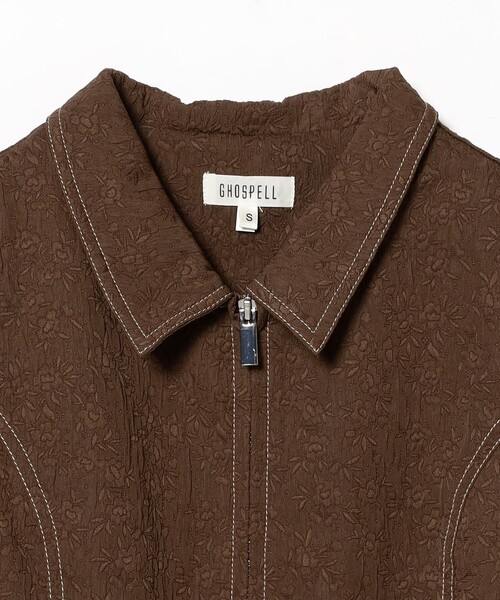 GHOSPELL（ゴスペル）の「GHOSPELL / Bank Mini Dress（ワンピース・レディース・ダークブラウン・SMALL）」の3枚目の写真