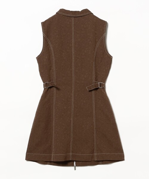 GHOSPELL（ゴスペル）の「GHOSPELL / Bank Mini Dress（ワンピース・レディース・ダークブラウン・SMALL）」の5枚目の写真