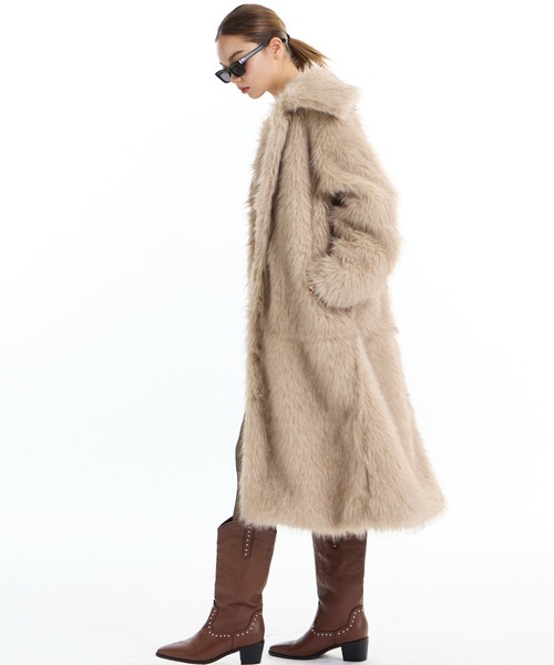 JUST A NOON(ジャストアヌーン)の「ロングファーコート(その他アウター・レディース・ブラウン・FREE)」の12枚目の写真