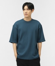 ティゴラ TIGORA ワッフル5分袖Tシャツ