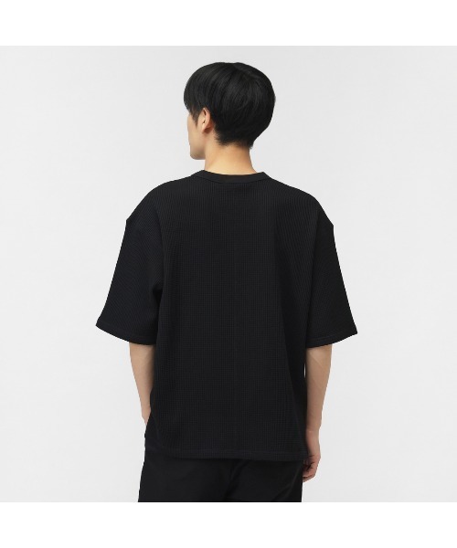 TIGORA（ティゴラ）の「ティゴラ TIGORA ワッフル5分袖Tシャツ（Tシャツ/カットソー・メンズ・ブラック/ブルー/オフホワイト/サンドグレー・L/LL/S/M/3L）」の22枚目の写真