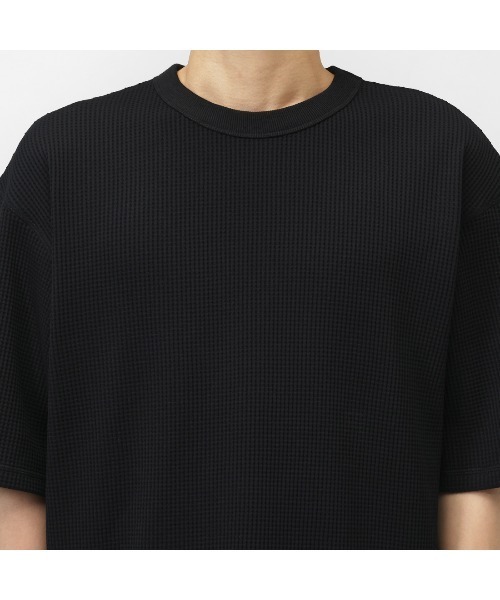 TIGORA（ティゴラ）の「ティゴラ TIGORA ワッフル5分袖Tシャツ（Tシャツ/カットソー・メンズ・ブラック/ブルー/オフホワイト/サンドグレー・L/LL/S/M/3L）」の20枚目の写真