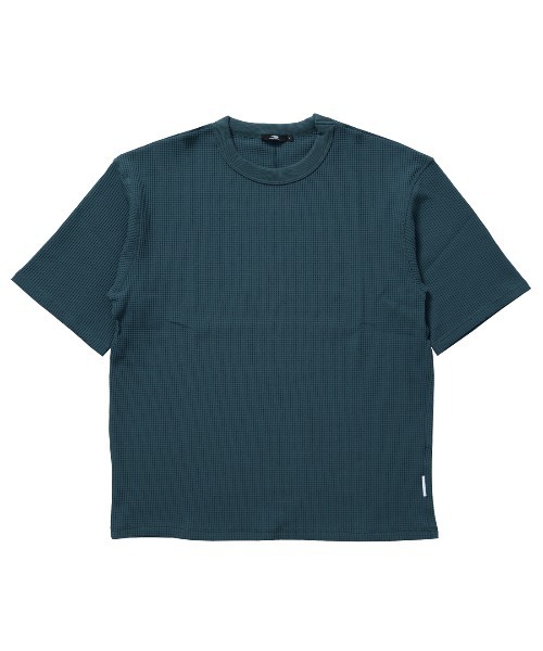 TIGORA（ティゴラ）の「ティゴラ TIGORA ワッフル5分袖Tシャツ（Tシャツ/カットソー・メンズ・ブラック/ブルー/オフホワイト/サンドグレー・L/LL/S/M/3L）」の7枚目の写真