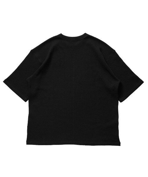 TIGORA（ティゴラ）の「ティゴラ TIGORA ワッフル5分袖Tシャツ（Tシャツ/カットソー・メンズ・ブラック/ブルー/オフホワイト/サンドグレー・L/LL/S/M/3L）」の10枚目の写真
