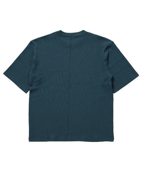 TIGORA（ティゴラ）の「ティゴラ TIGORA ワッフル5分袖Tシャツ（Tシャツ/カットソー・メンズ・ブラック/ブルー/オフホワイト/サンドグレー・L/LL/S/M/3L）」の6枚目の写真