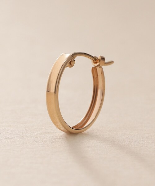 K10プレーンフープピアス（ピアス（両耳用））｜COCOSHNIK（ココシュ