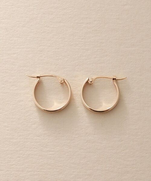 K10プレーンフープピアス（ピアス（両耳用））｜COCOSHNIK（ココシュ
