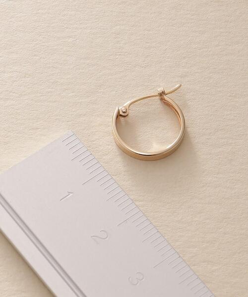COCOSHNIK ONKITSCH（ココシュニックオンキッチュ）の「K10プレーンフープピアス（ピアス（両耳用）・レディース・イエローゴールド・00）」の10枚目の写真