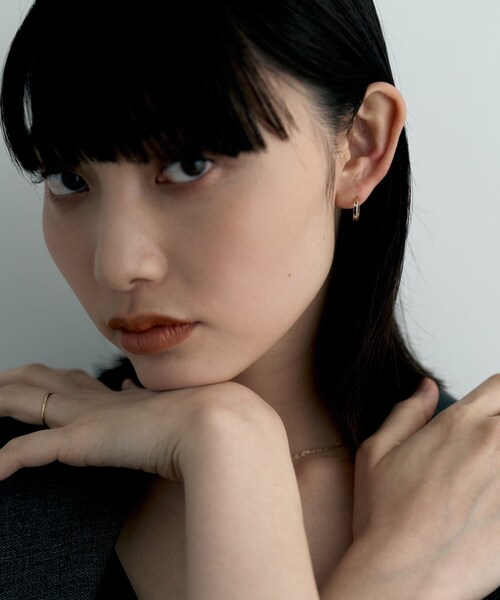 K10プレーンフープピアス（ピアス（両耳用））｜COCOSHNIK（ココシュ