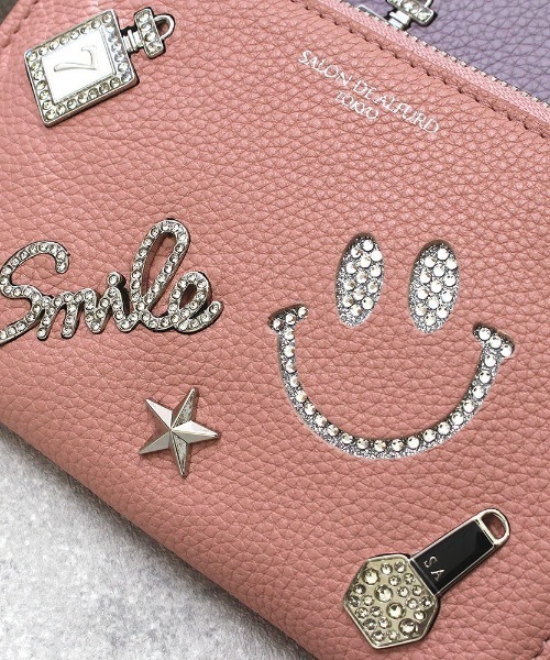 新品未使用☆サロンドアルファード☆ルクーチェL字ミニ財布 ルクーチェ L字ファスナー ミニ財布 スペイン製レザーVer. 1352-sc