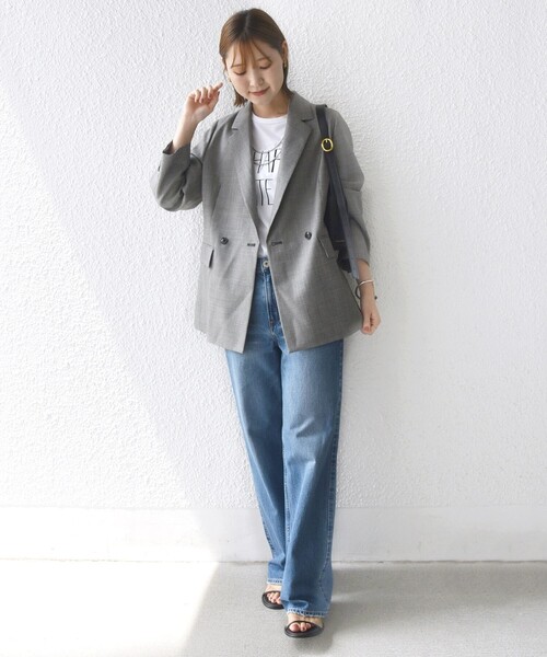 セール】〈手洗い可能〉ウォッシャブル ウール チェック ダブル