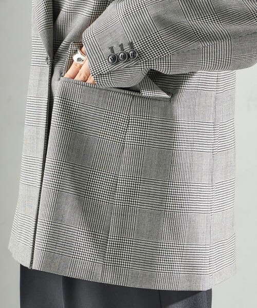 セール】〈手洗い可能〉ウォッシャブル ウール チェック ダブル