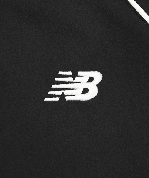 NEW BALANCE（ニューバランス）の「ウーブントラックジャケット 裏起毛（ジャージ・キッズ・グレイッシュベージュ/ブラック・160/140/150）」の4枚目の写真
