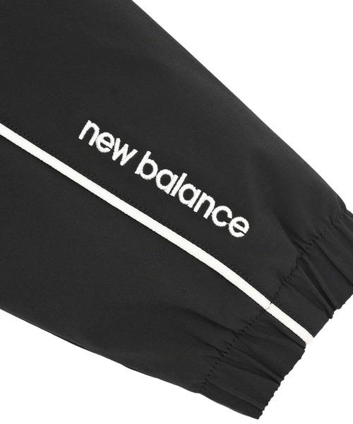 NEW BALANCE（ニューバランス）の「ウーブントラックジャケット 裏起毛（ジャージ・キッズ・グレイッシュベージュ/ブラック・160/140/150）」の5枚目の写真