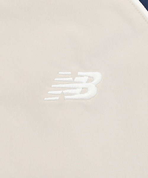 NEW BALANCE（ニューバランス）の「ウーブントラックジャケット 裏起毛（ジャージ・キッズ・グレイッシュベージュ/ブラック・160/140/150）」の10枚目の写真