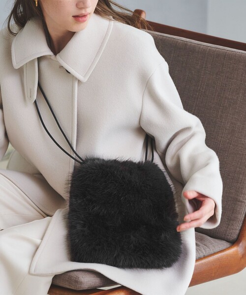 フェイクファー ドロストバッグ（ショルダーバッグ）｜UNITED ARROWS