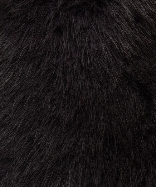 UNITED ARROWS（ユナイテッドアローズ）の「フェイクファー ドロストバッグ（ショルダーバッグ・レディース・ダークグレー/ライトブルー・FREE）」の18枚目の写真