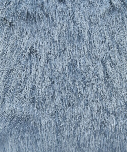 UNITED ARROWS（ユナイテッドアローズ）の「フェイクファー ドロストバッグ（ショルダーバッグ・レディース・ダークグレー/ライトブルー・FREE）」の22枚目の写真