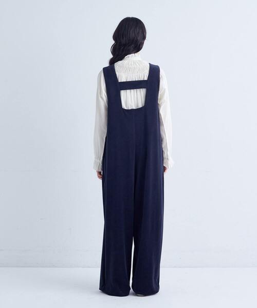 conges payes ADIEU TRISTESSE（コンジェ ペイエ アデュートリステス）の「Vネックオーバーオール（サロペット/オーバーオール・レディース・カーキ/ネイビー・38）」の20枚目の写真
