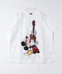 maxsix　マックスシックス　カットソー maxsix(マックスシックス）SUNGLASS MICKEY 3D TEE ディズニー