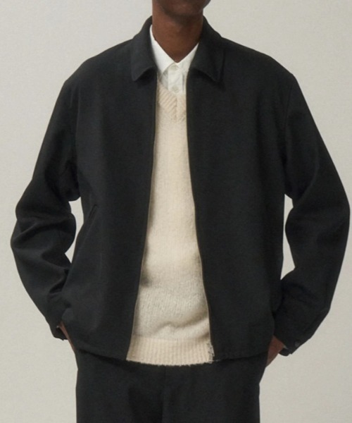ATON（エイトン）の「ATON (エイトン) BACK SATIN | HARRINGTON JACKET