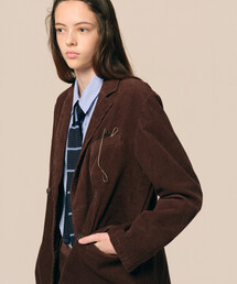Dior コーデュロイ　ダブルテーラードジャケット　パープル　M ミドル丈 SAINT M×××××× - SM-A21-0000-040 / CORDUROY JACKET