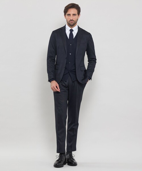 MACKINTOSH LONDON（マッキントッシュ ロンドン）の「【FLEX JERSEY】グレンチェックセットアップパンツ（その他パンツ・メンズ・グレー系その他2/ネイビー・36/40/38/42）」の5枚目の写真