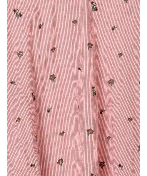 Samansa Mos2（サマンサ モスモス）の「ストライプ総花柄刺繍バンドカラーシャツ（シャツ/ブラウス・レディース・ブルー/グリーン/パープル/レッド・F）」の19枚目の写真