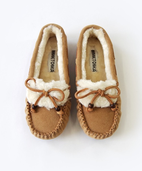 セール】MINNETONKA（ミネトンカ） / ウッドビーズ ボアモカシン
