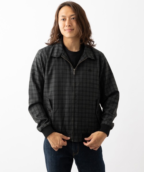 merc london(メルクロンドン)の「チェックハリントンジャケット(その他アウター・メンズ・ダークグレー・MEDIUM/LARGE)」の1枚目の写真