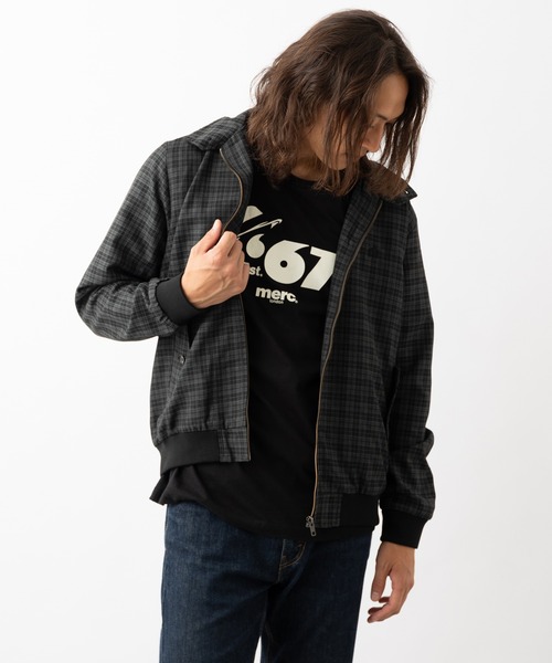 merc london(メルクロンドン)の「チェックハリントンジャケット(その他アウター・メンズ・ダークグレー・MEDIUM/LARGE)」の2枚目の写真