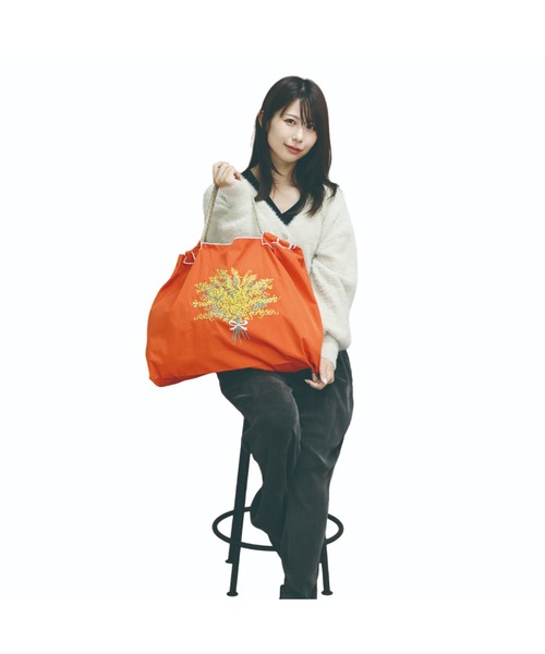 MAZEMAZE(マゼマゼ)の「8begin bag(Lサイズ)(トートバッグ・レディース・ベージュ/イエロー/インディゴブルー/パープル/オレンジ/ホワイト/ホワイト系その他/ブラック/ブルー/ナチュラル・FREE)」の10枚目の写真