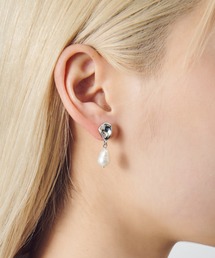 ウォーター パール ×メタル ピアス