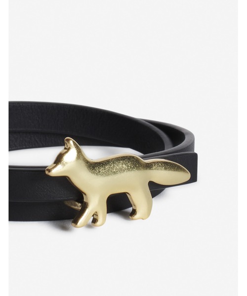 新品未使用‼️MAISON KITSUNEメゾンキツネ　ブレスレット　ブラック PROFILE FOX BRACELET（ブレスレット）｜Maison Kitsune（メゾン