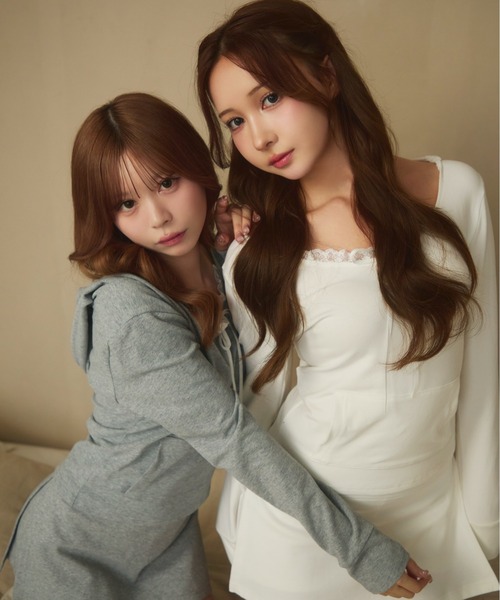 TITTY&CO.（ティティーアンドコー）の「フード付きリボントップス（Tシャツ/カットソー・レディース・ホワイト/ブラック/グレー・FREE）」の11枚目の写真