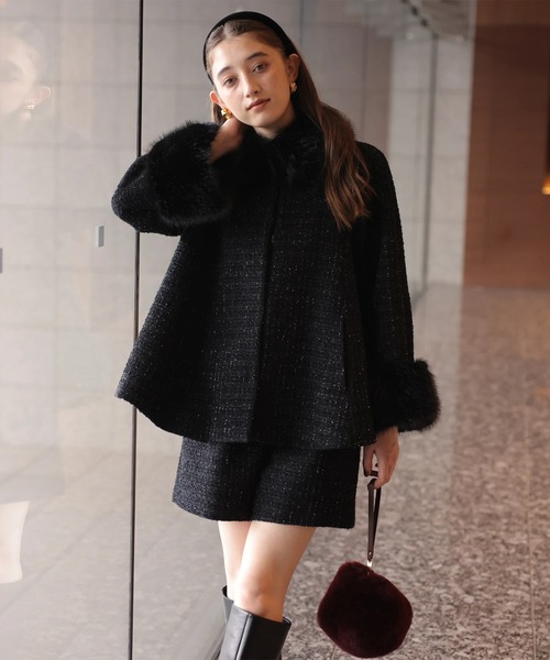 ツィードハイウエストショートパンツ（その他パンツ）｜Rirandture（リ