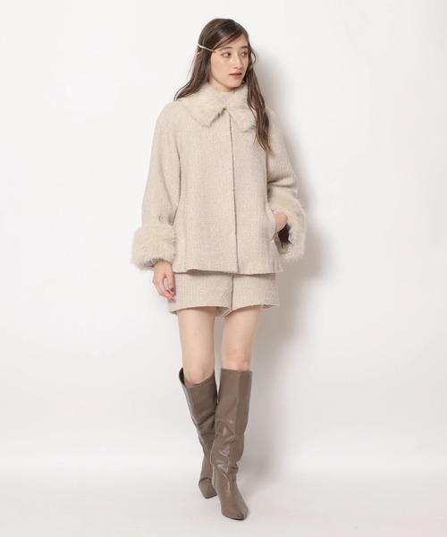 Rirandture（リランドチュール）の「ツィードハイウエストショートパンツ（その他パンツ・レディース・ブラック/ピンクベージュ・2/1/0）」の13枚目の写真