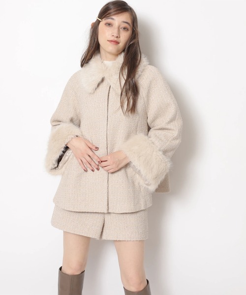 Rirandture（リランドチュール）の「ツィードハイウエストショートパンツ（その他パンツ・レディース・ブラック/ピンクベージュ・2/1/0）」の15枚目の写真