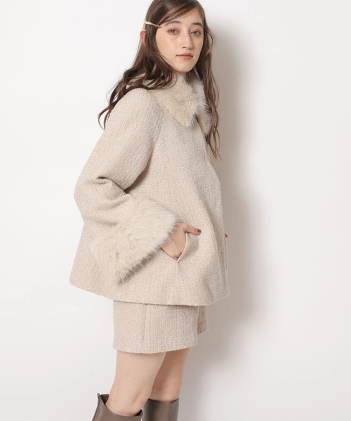 Rirandture（リランドチュール）の「ツィードハイウエストショートパンツ（その他パンツ・レディース・ブラック/ピンクベージュ・2/1/0）」の16枚目の写真