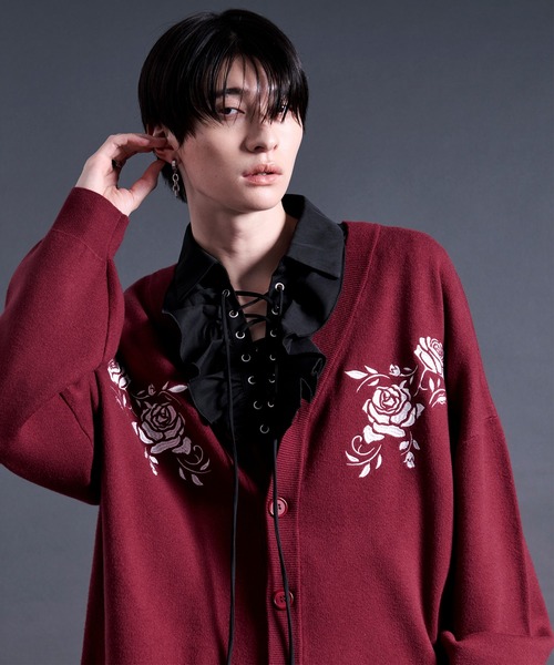 セール】ローズ刺繍カーディガン（カーディガン/ボレロ）｜Ellno Loset