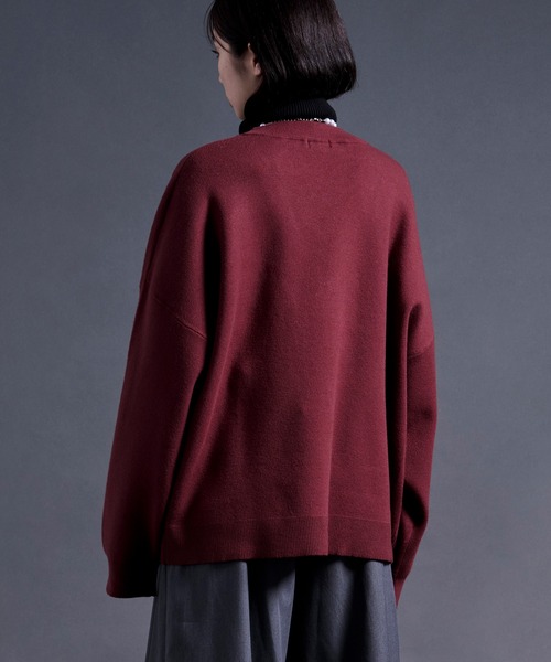 sinoon カーディガン ローズ刺繍カーディガン ローズ刺繍カーディガン