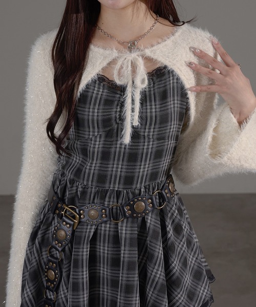 セール】【SET着用可能】キラキラシャギーボレロ（カーディガン/ボレロ