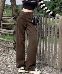 デニムパンツ（ブラウン/茶色系）ファッション通販 - ZOZOTOWN