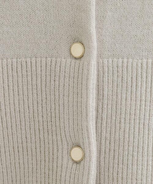 grove(グローブ)の「【毛玉軽減/洗える】編地切替カーディガン(カーディガン/ボレロ・レディース・ブラック/カーキ/オフホワイト/ライトグレー系9/オレンジ・02/03/01/04/05)」の9枚目の写真