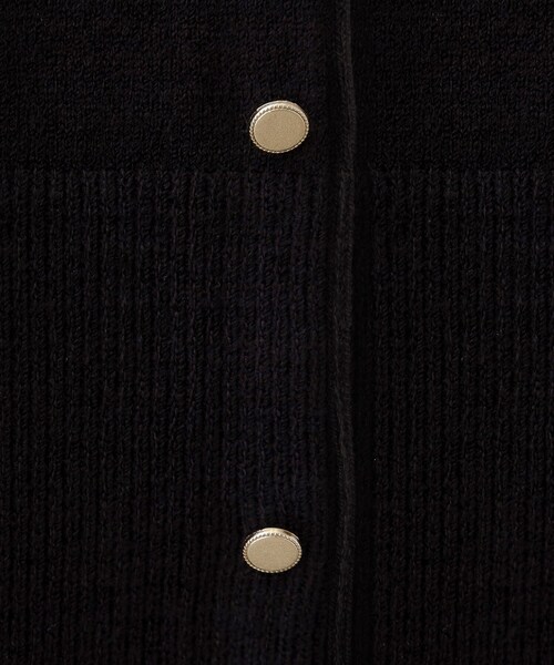 grove(グローブ)の「【毛玉軽減/洗える】編地切替カーディガン(カーディガン/ボレロ・レディース・ブラック/カーキ/オフホワイト/ライトグレー系9/オレンジ・02/03/01/04/05)」の13枚目の写真