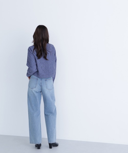 NATURAL BEAUTY BASIC(ナチュラルビューティーベーシック)の「◇起毛レースブルゾン(ブルゾン・レディース・オフホワイト/ブルー・FREE)」の11枚目の写真