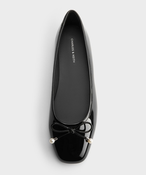 CHARLES & KEITH(チャールズ & キース)の「Barbara バーバラ パールエンベリシュッドボウバレエフラット(バレエシューズ・レディース・レッド/ブラック系その他6/マルチ・22.5cm/23cm/23.5cm/24.5cm/25cm/25.5cm)」の14枚目の写真